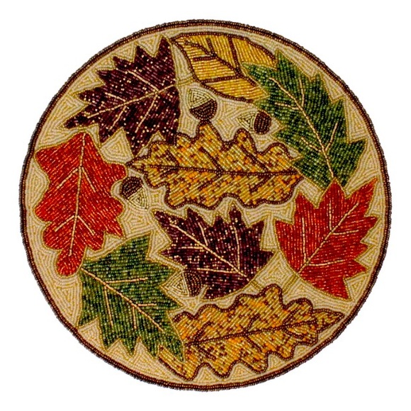 Holiday Leaves Placemat, 2pc main image 1